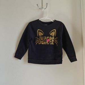 3/$10 Cat fleece sweatshirt